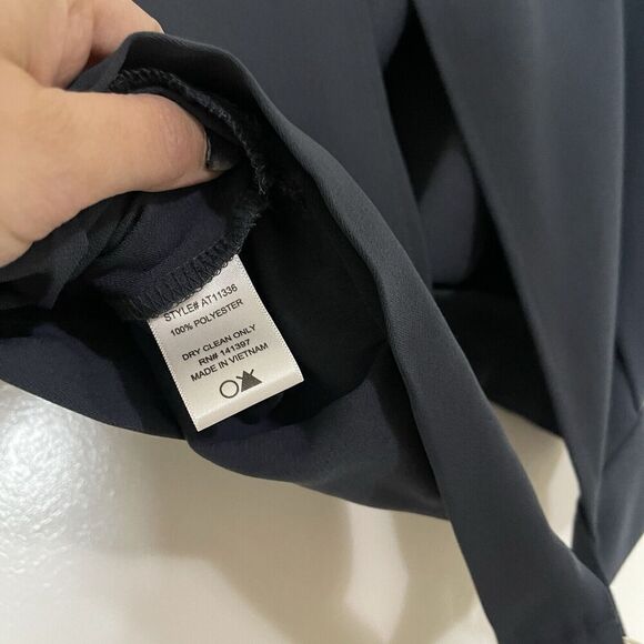 ASTR the label teal blue cropped belted cut out blouse top size small - Picture 5 of 6